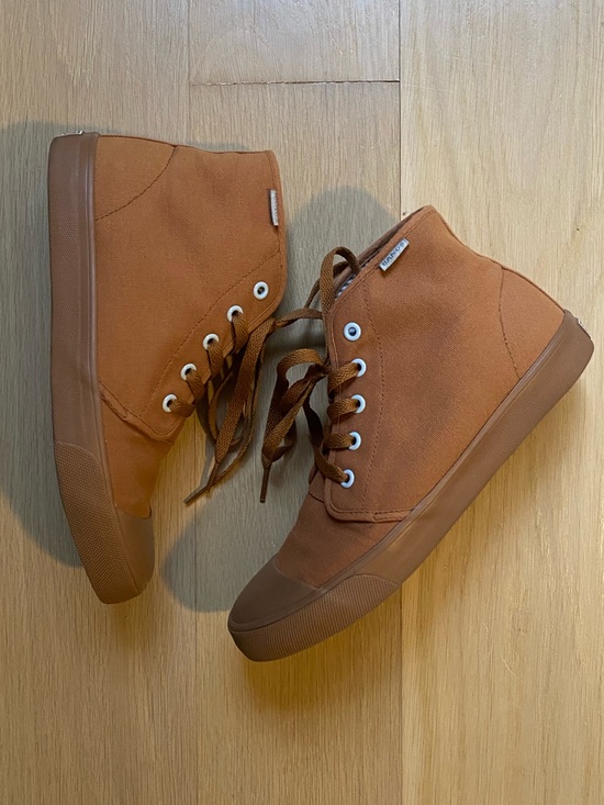 Bangs Shoes - BANGS Sahara Sand Canvas High Top Sneakers Unisex Men US 6.5 Women US 8